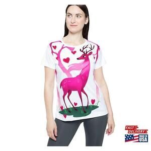 Womens Sports Jersey Aop Minimalist Design Tshirt Classic